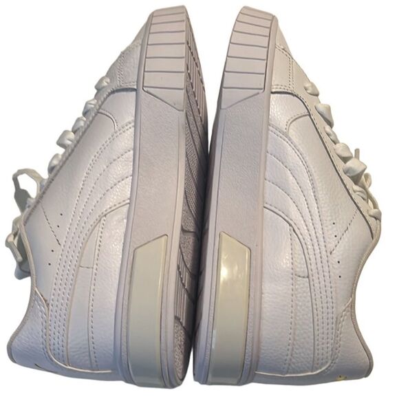 Puma Cali Star White Leather Lace Up Sneakers Size 8 NIB - Picture 3 of 12